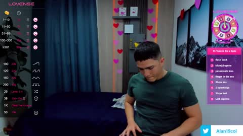 Snapshot of alan_nd_kevin chatting on February 25, 11:11 pm Alan  Kevin can we reach 100 thumbs up please guys  online show from February 25, 11:11 pm