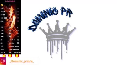 Snapshot of dominicprince chatting on October 23, 10:19 am DOMINIC PRINCE online show from October 23, 10:19 am
